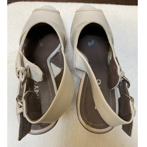 DKNYC Wood Platform Open Toe Clogs - Women's size 8 - Picture 2 of 8